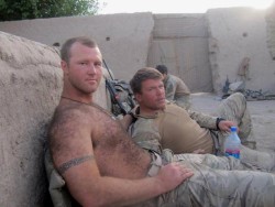 furrystud1: averagedudenextdoor:  The one good thing about active duty is that your unlike your girl, your army buddies never annoy you to shave your back  Proving a real man never shaves anything below the neck. Be proud of the animal you are.  