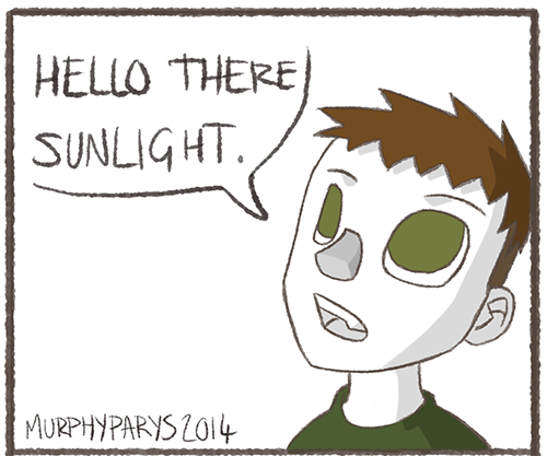 A guest comic from Murphy Parys, documenting more of the sun’s hijinks! The sun is basically o