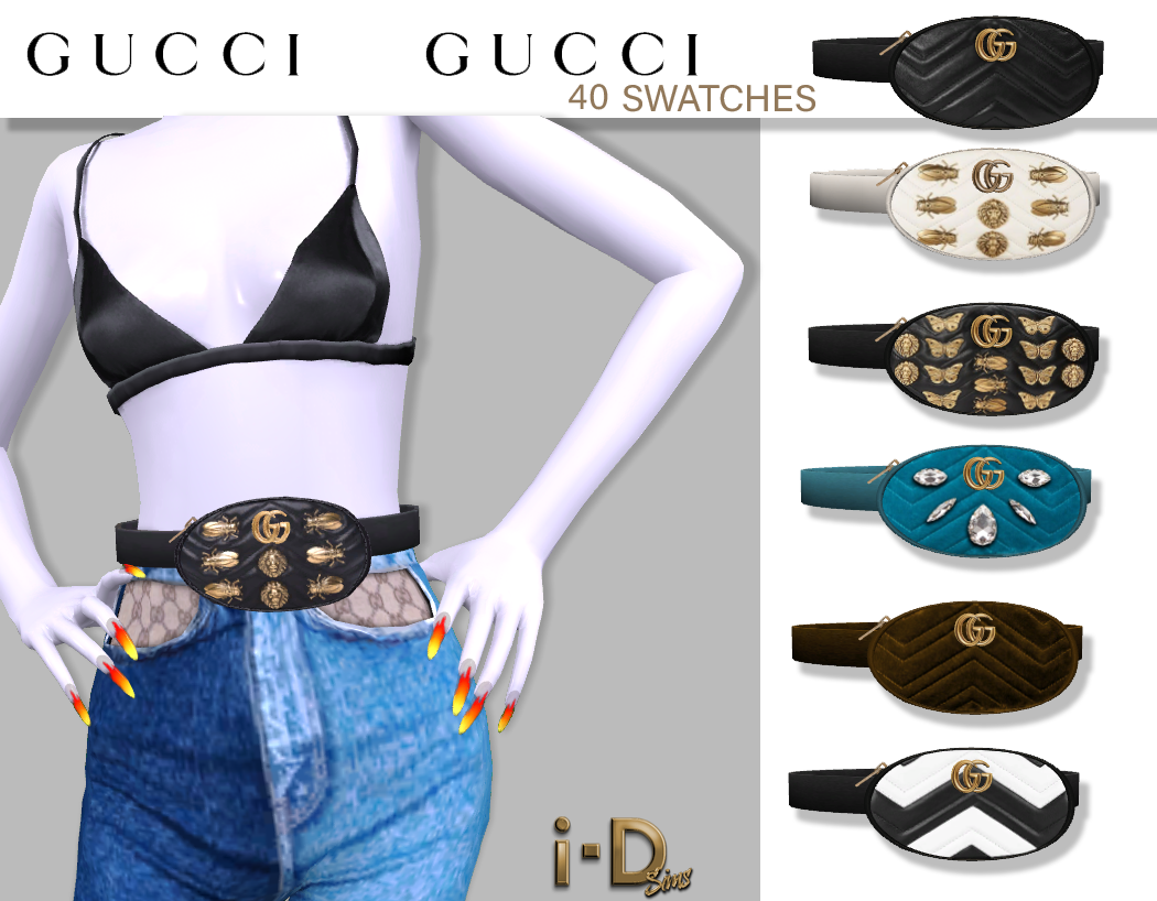 Idsims Gucci Marmont Matalasse Belt Bag