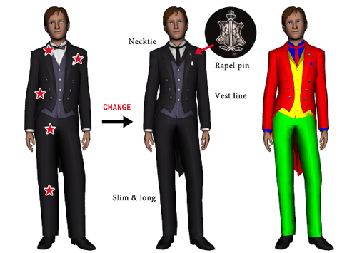 kewai-dou:  The Sims3 Sebastian Clothing set (Clothes & hand accessories) The Sims3 Sebastian’s 