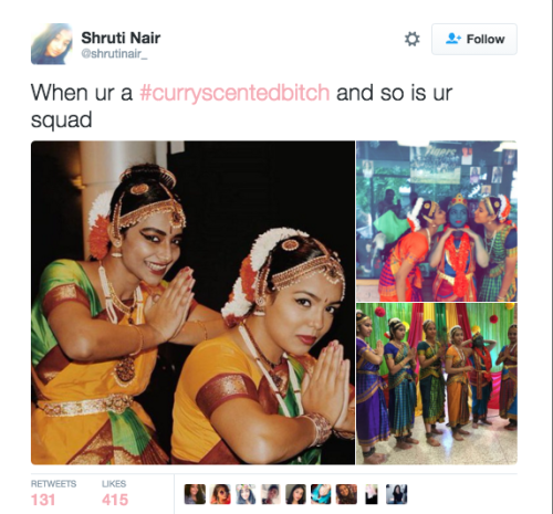 pakistaniheaux: Desi girls slaying the #CurryScentedBitch tag after comments made by Azealia Banks.