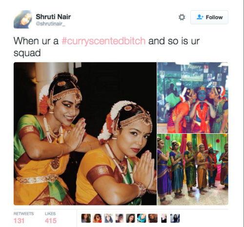 pakistaniheaux:  Desi girls slaying the #CurryScentedBitch tag after comments made by Azealia Banks. 