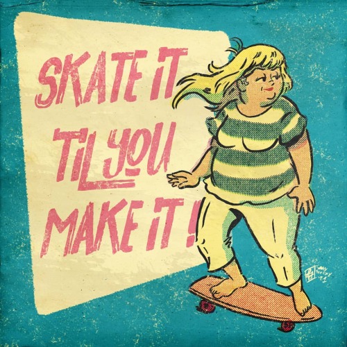 Skate it &lsquo;til you make it ! ✊ #skateboard #vintageskateboard #vintage #vintageskateboardin