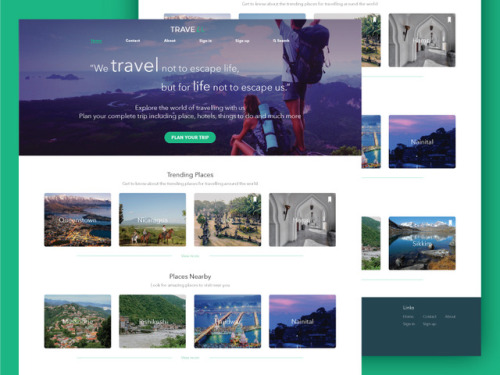 inspired-web-designer - TRAVELL - Homepage by Milan...