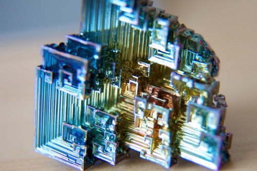 Porn photo sixpenceee:  Bismuth Crystals are beautiful.