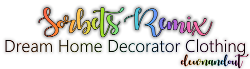 Dream Home Decorator Clothes in Sorbets RemixAll clothing from the Dream Home Decorator Game Pack re