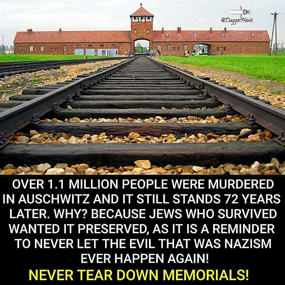Obviously you mean never tear down memorials commemorating the losses from injustice. 