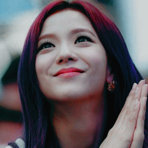 onlygirlsedits: Idols with purple hair 2/?Jisoo from Blackpink