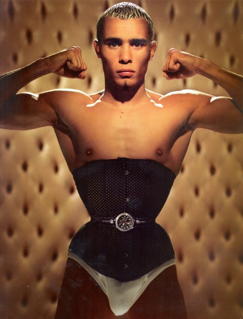 gwarngal: Brahim Asloum by Ali Mahdavi, Vogue hommes international Fall/Winter 2003-2004  