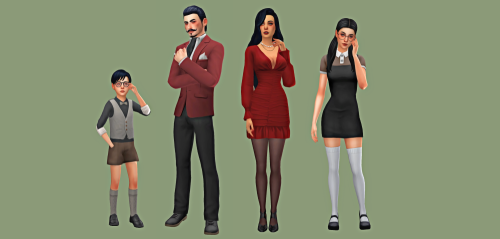  ✿ Townie Makeovers - The Goth Family