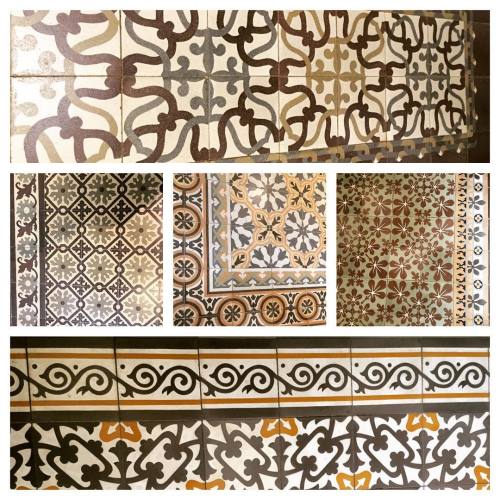 Tile patternsin the museum-house of #gaudi at #gaudipark #beauxarts #edwardian #modernidm #teamwork 