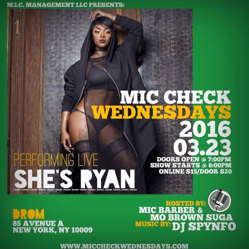 THIS WEDNESDAY, catch me performing at DROM for @mic_check_weds with the phenomenal @tommi_truthz on