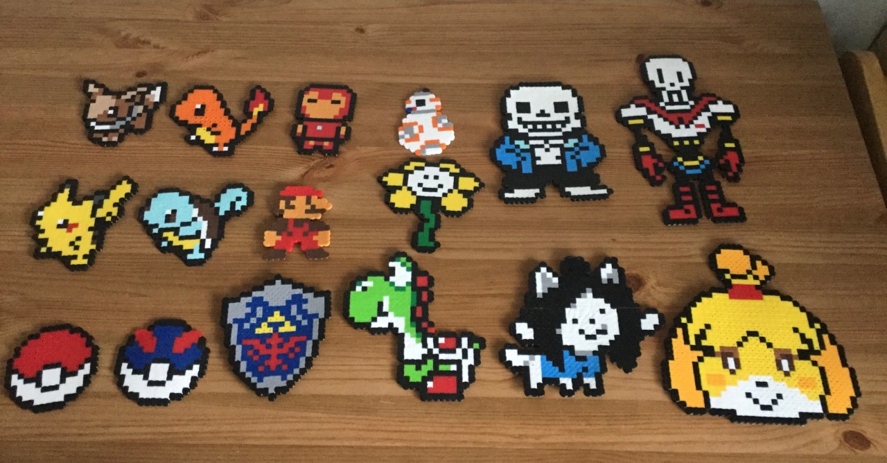 Undertale Flowey Perler Bead Pattern, Bead Sprites