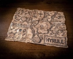 retrogamingblog:Map of Hyrule made by Hutui