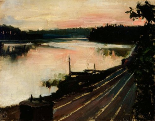 View from Eläintarha at Sunset, Akseli Gallen-Kallela, 1886, Finnish National Galleryhttp://kokoelma