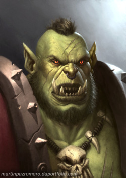 rokskullmauler:Orc Warcraft FanArt by martinpazromero 