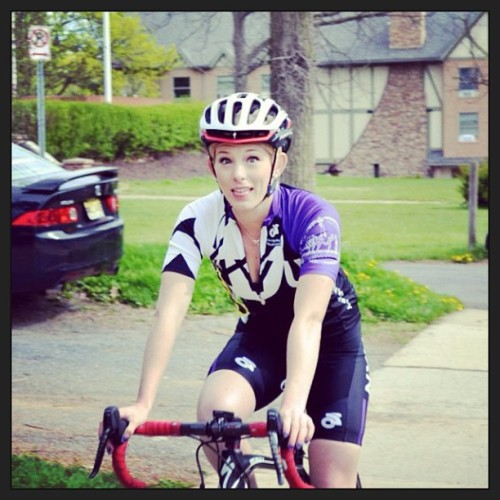 tinkgoestonyu: This is my “I’m about to get my ass kicked” face. #cycling