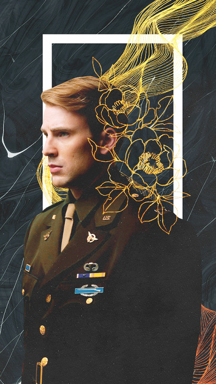 cptsteven:Requested anon: Steve + Pre-Serum Phone wallpapers + marble/gold﹂editober day 24  because 