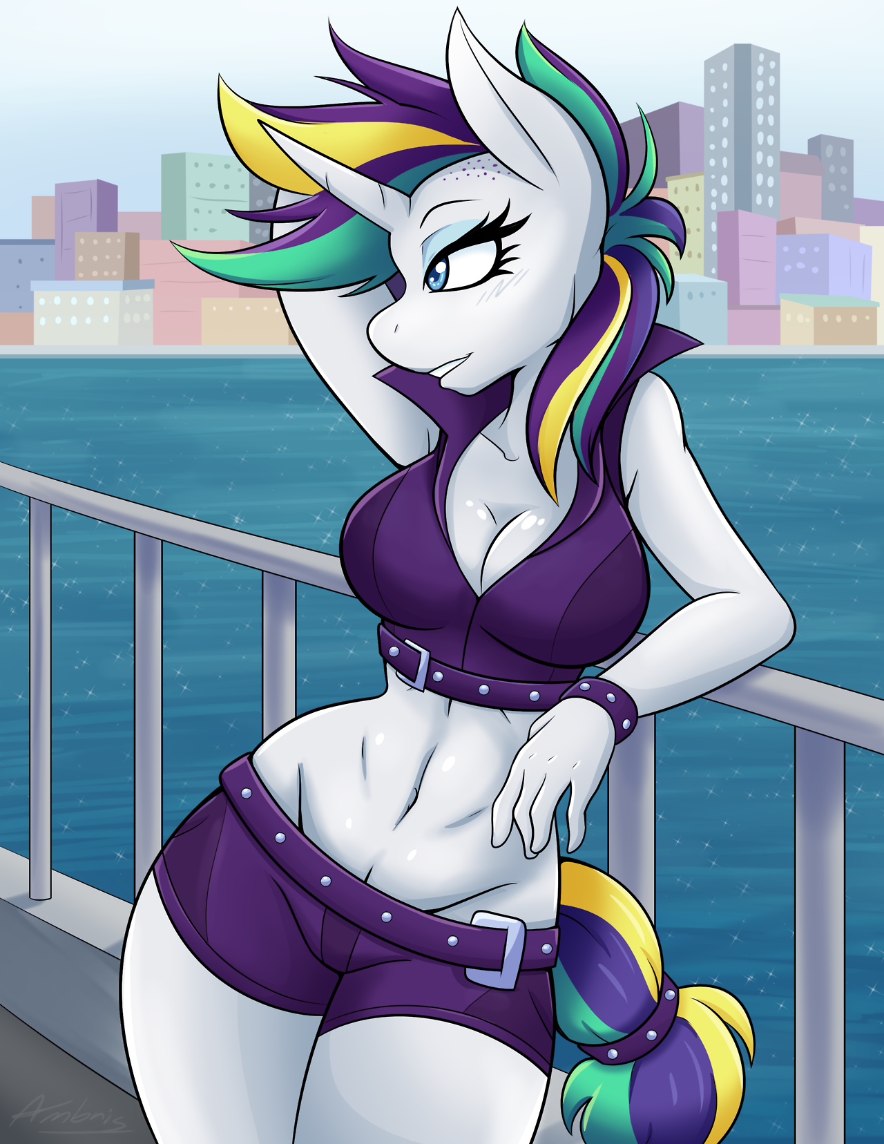 ambris:  Punk Rarity - September  Patreon    This felt like an obvious choice for
