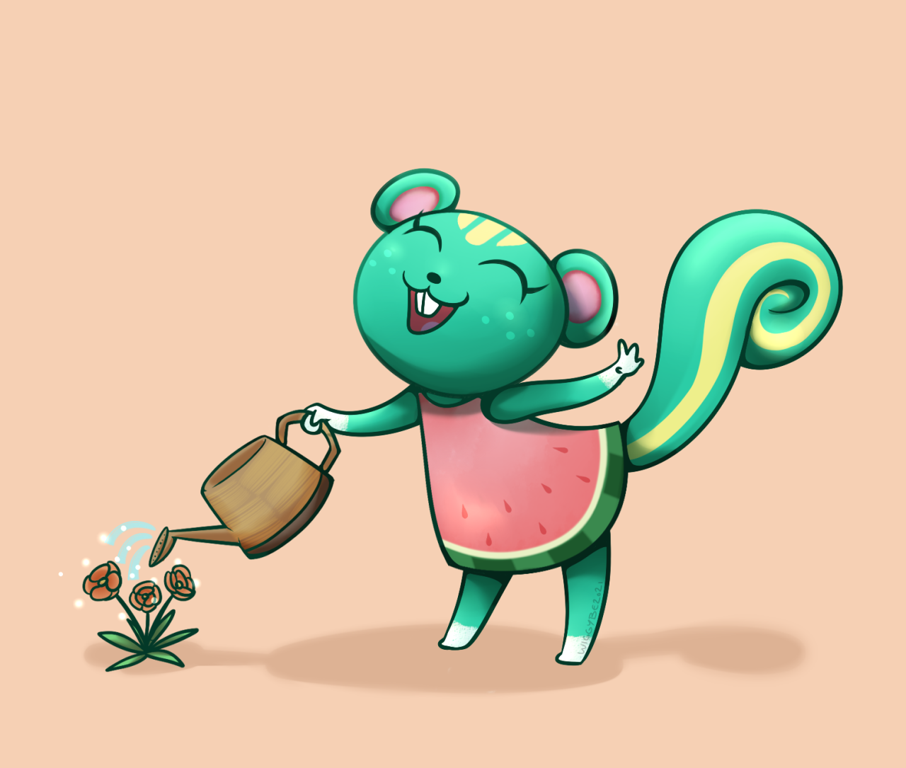 I Drew My Favourite Animal Crossing Villagers Nibbles Marina i-drew-my-favourite-animal-crossing-villagers-nibbles-marina