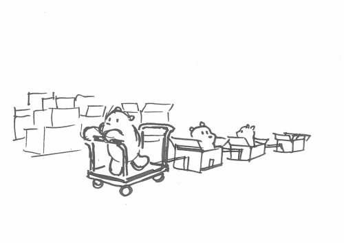 wedrawbears:  Some early development sketches from the first Baby Bears episode, “THE ROAD”.