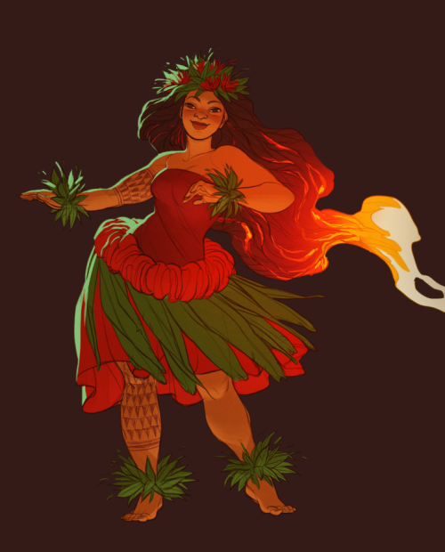shoomlah:  A benefit festival on the Big Island asked to use some of my old Pele art for their flyer, so I drew ‘em a new one!  My Pele-drawing skills have come… a long way over the past ten years. 