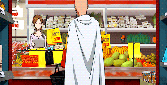 fairytailwitch:  Saitama at the Grocery Store 