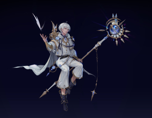 백마도사 (White Mage)HY Ywww.artstation.com/artwork/L38zk5 