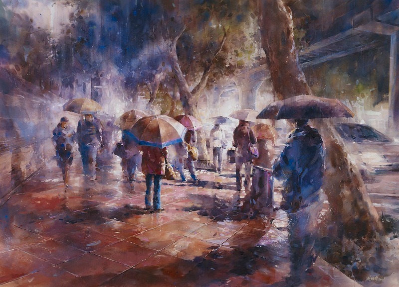 crossconnectmag:  Genius watercolor artist from Taipei - Lin Ching-Che  Lin Ching-Che 