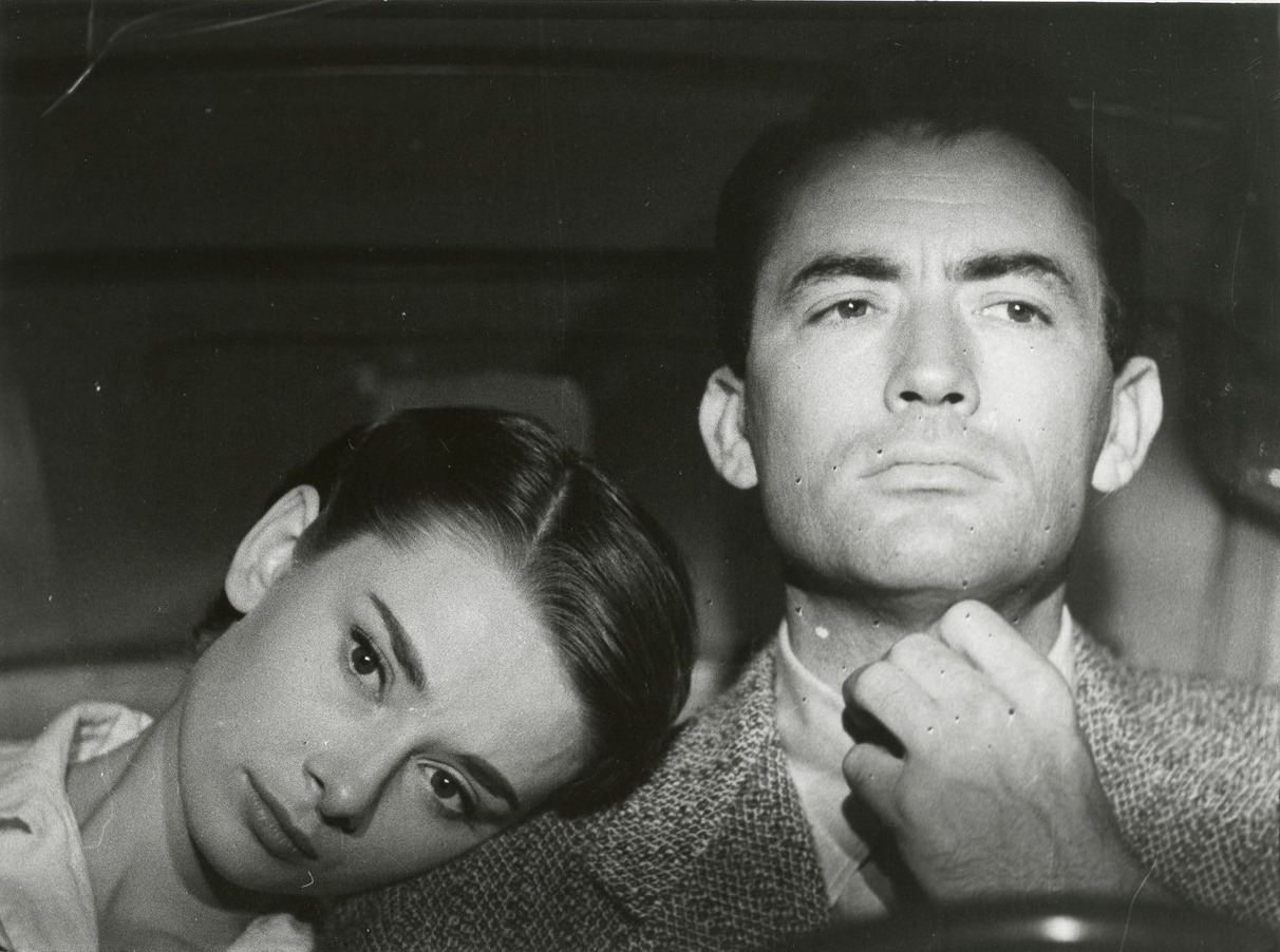 savage-garden:Audrey Hepburn &amp; Gregory Peck in Roman Holiday.