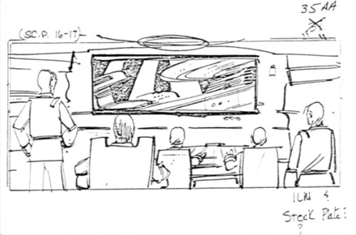 startrekstuff: Entering spacedock: Storyboarded title sequence for Star Trek III: The Search For Spo