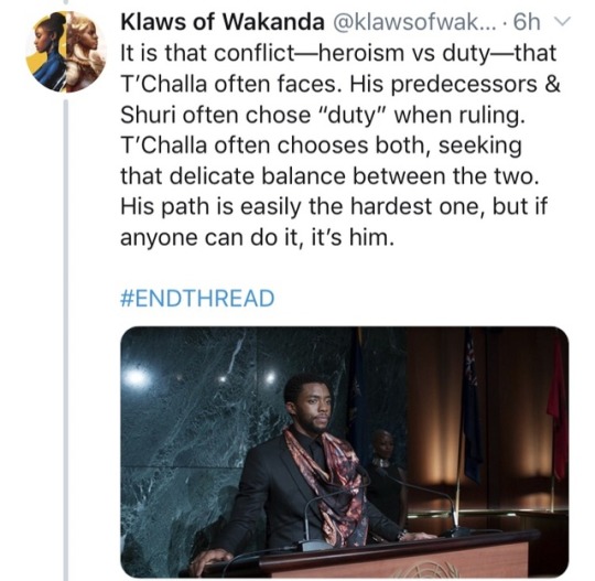 klawsofwakanda:  Heroism Vs. Duty Follow me on Twitter !    it still seems…wrong? 