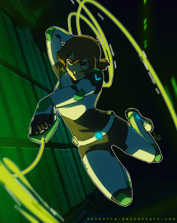 solkorra:  Pidge in Attack! Because she is so brave, and will kick the Galra’s ass :v Hope you like it! 