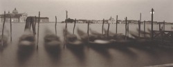zzzze:  DICK ARENTZ (b. 1935) Gondolas, Venice, Italy, 1992 Platinum or palladium print