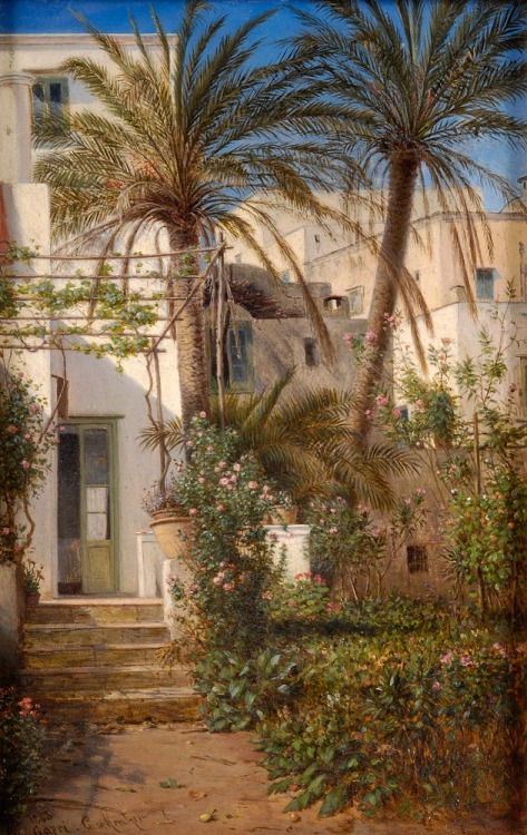 fleurdulys:Pagano Garden, Capri - Karl Edler von Kratzer1883