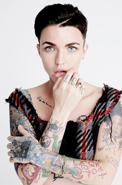 blondiepoison: Ruby Rose for Sunday Style