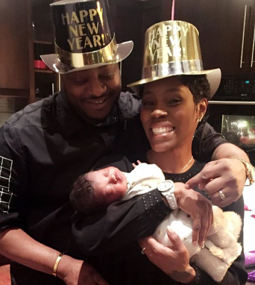 Junie with her grandparents bringing in the new year looking so adorable in her fur boots! Her mommy