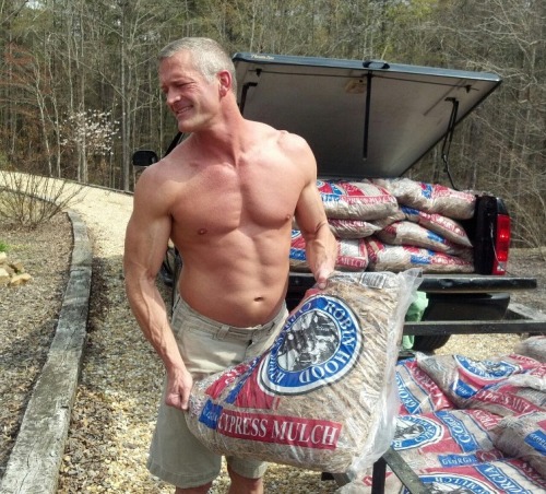 fuckmetx: I had to get home soon, so Mr. Dawson interrupted his mulching to plant some seed.