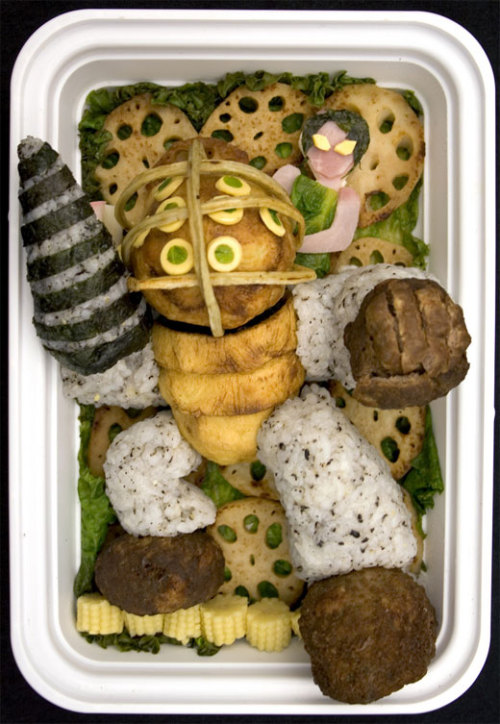 grapplemace: theomeganerd: Video Game Themed Lunches  Via Imgur Someone please make me a bento 