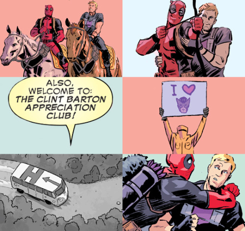 johnystorm: deadpool, at full volume: I’M ALWAYS A SLUT FOR HAWKEYE