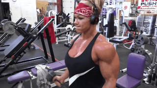 zimbo4444:  ..Aleesha Young..super hard work results in super hard muscle.. 💪😻👍