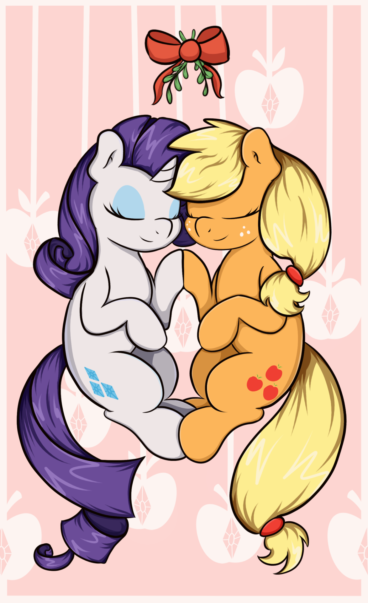 graphenedraws:  Diamonds and Apples by GrapheneA Christmas gift for Sensei  Youse