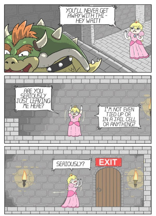 dorkly:Princess Peach Has Had Enoughthis is so precious