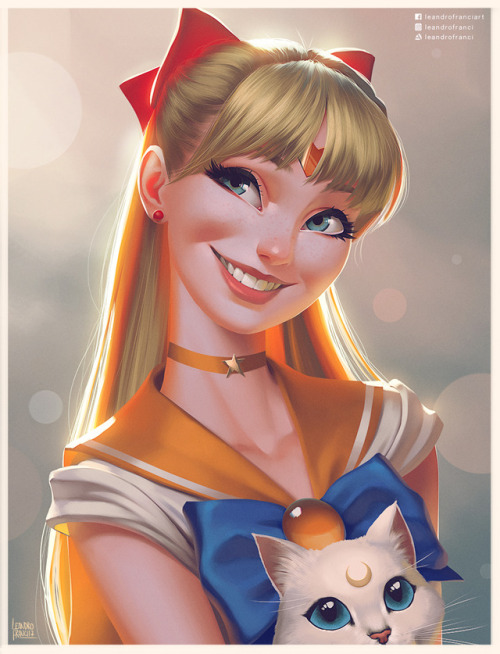 Sailor Venus Portrait feat. Artemis.