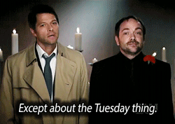 pondlifeforme:Supernatural Season 9 - Castiel & Crowley Promo (x)