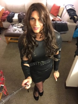 master-of-femboys:Sissy Mia dressed and ready to get some cock