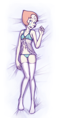 misplacedlines:  Pearl body pillow commission