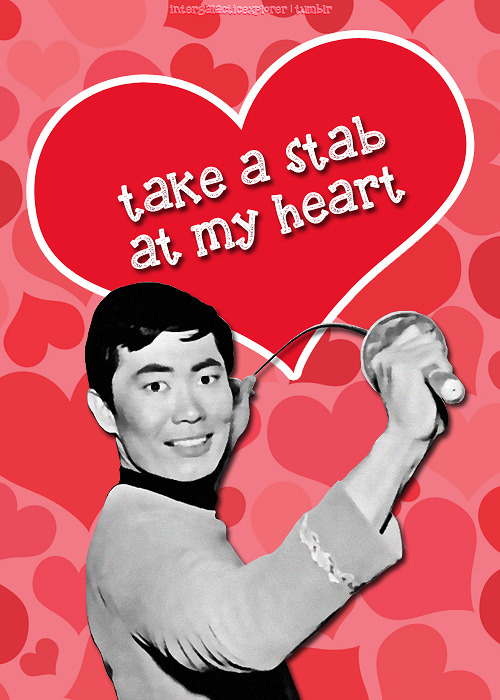 The crew of the USS Enterprise wishes you a happy Valentine’s Day!Credits for Uhura