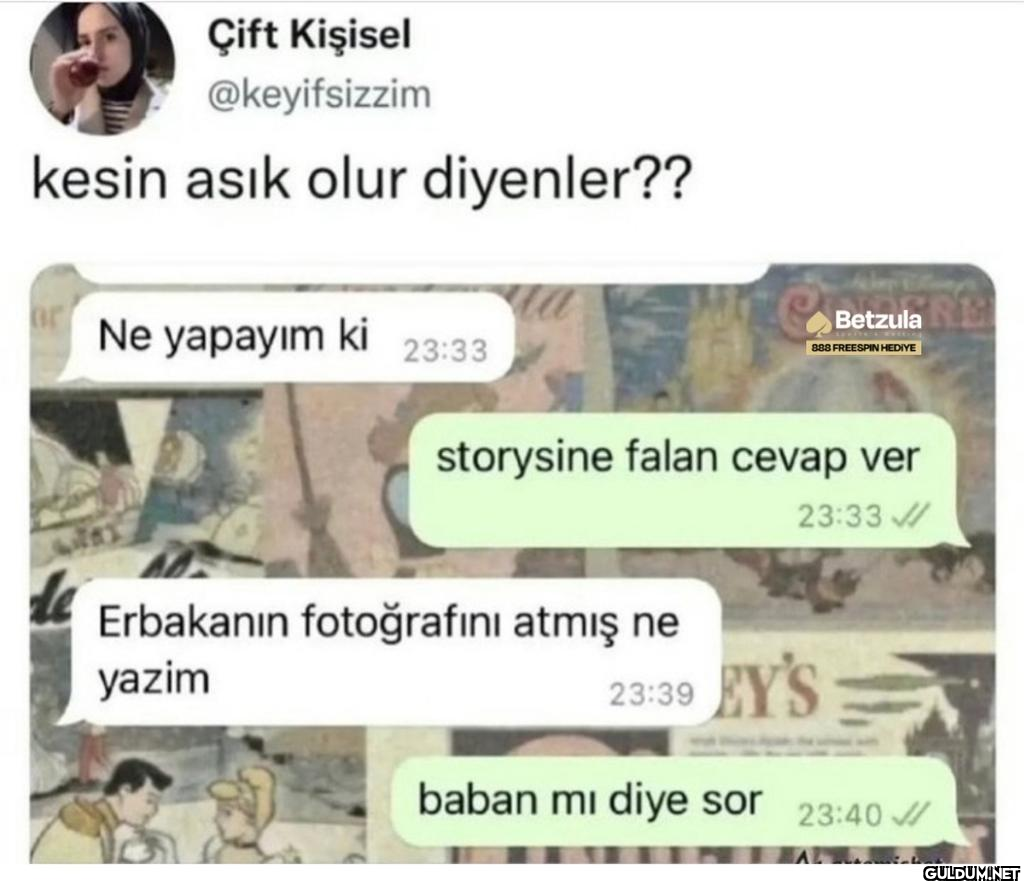 Benim ilişki tavsiyeleri ...