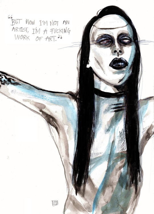 wordsnquotes:  artsnskills:    ART MUSIC ICONS GET A MACABRE MAKEOVER  BY LUCAS